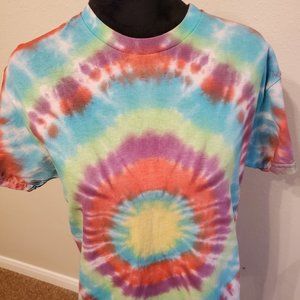 Tie Dye Boho T-shirt, men's size M.100% cotton
